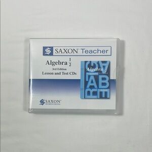 Saxon Teacher Algebra 1/2 3rd Edition Lesson and Test CDs